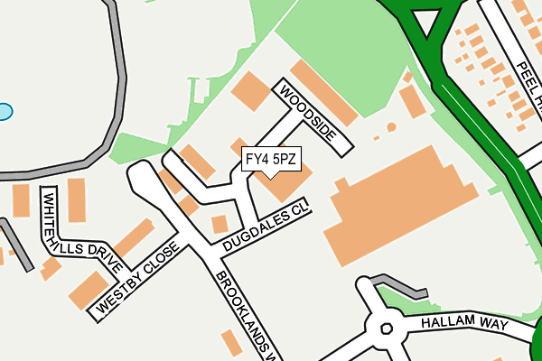 FY4 5PZ map - OS OpenMap – Local (Ordnance Survey)