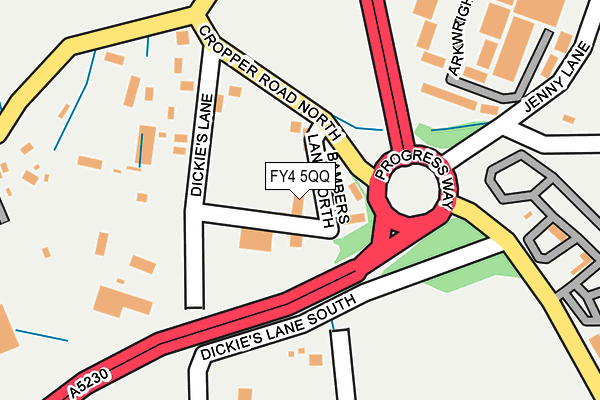 FY4 5QQ map - OS OpenMap – Local (Ordnance Survey)
