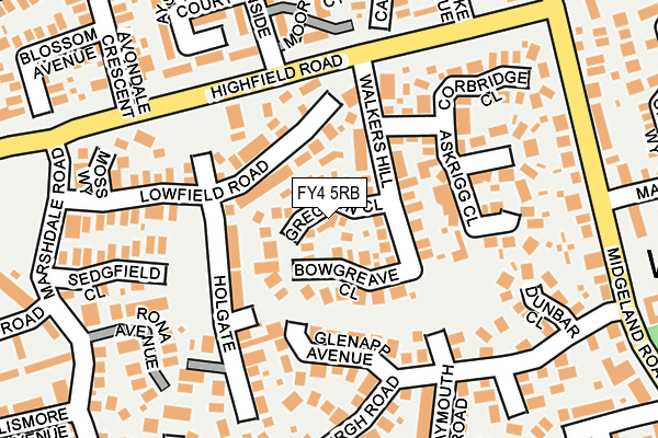 FY4 5RB map - OS OpenMap – Local (Ordnance Survey)
