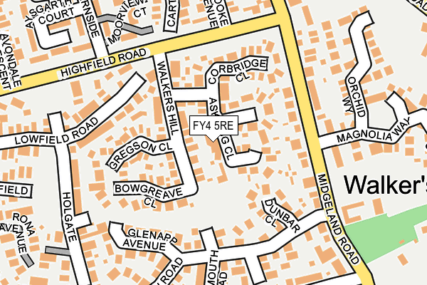 FY4 5RE map - OS OpenMap – Local (Ordnance Survey)