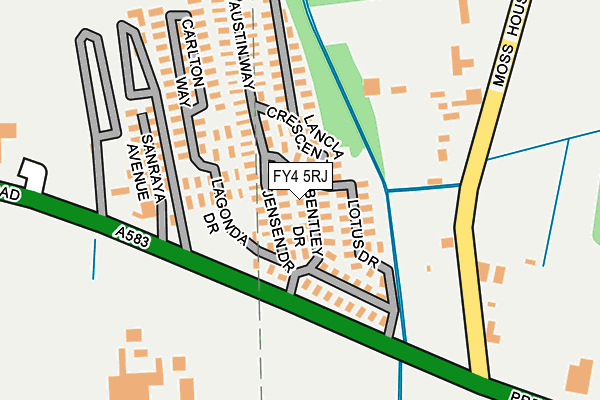 FY4 5RJ map - OS OpenMap – Local (Ordnance Survey)