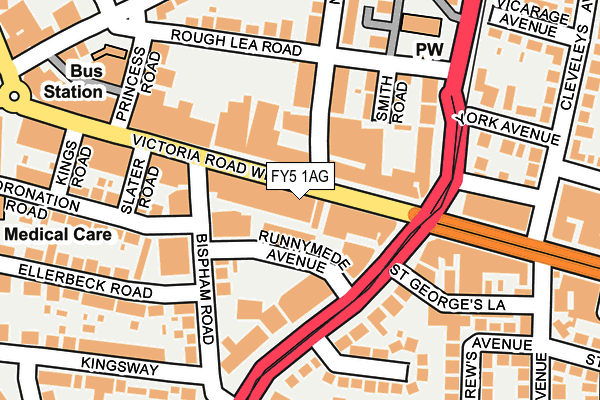 FY5 1AG map - OS OpenMap – Local (Ordnance Survey)