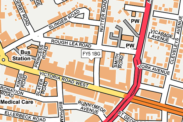 FY5 1BG map - OS OpenMap – Local (Ordnance Survey)