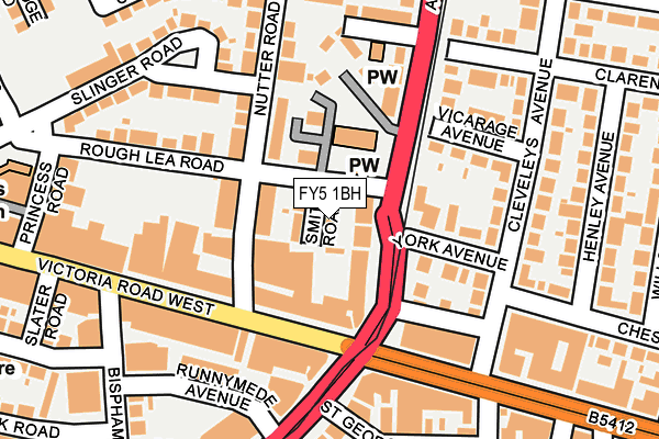 FY5 1BH map - OS OpenMap – Local (Ordnance Survey)