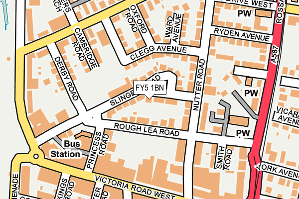 FY5 1BN map - OS OpenMap – Local (Ordnance Survey)