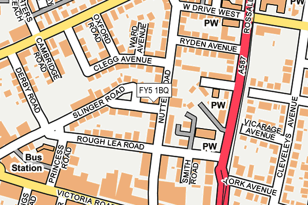 FY5 1BQ map - OS OpenMap – Local (Ordnance Survey)