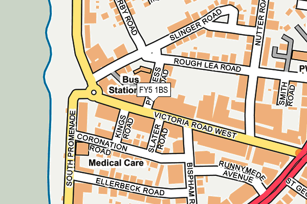 FY5 1BS map - OS OpenMap – Local (Ordnance Survey)