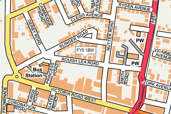 FY5 1BW map - OS OpenMap – Local (Ordnance Survey)