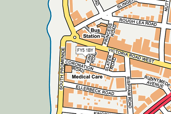 FY5 1BY map - OS OpenMap – Local (Ordnance Survey)