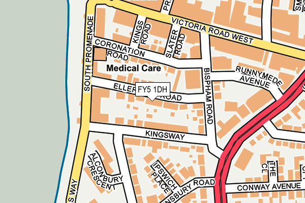 FY5 1DH map - OS OpenMap – Local (Ordnance Survey)