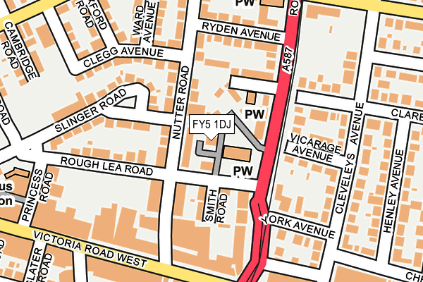 FY5 1DJ map - OS OpenMap – Local (Ordnance Survey)