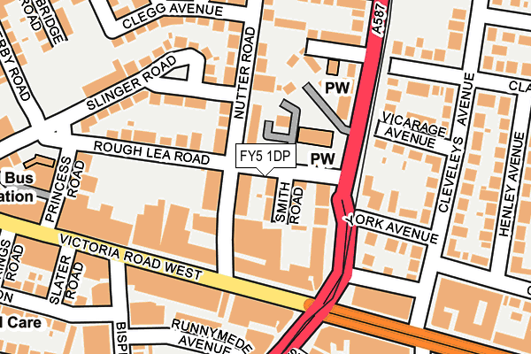 FY5 1DP map - OS OpenMap – Local (Ordnance Survey)