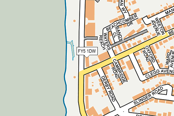FY5 1DW map - OS OpenMap – Local (Ordnance Survey)