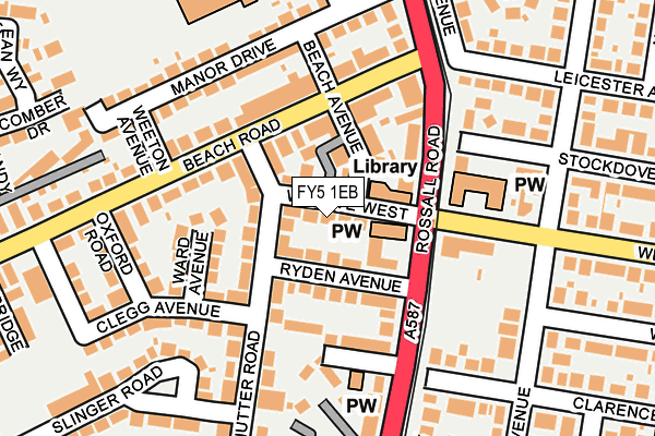 FY5 1EB map - OS OpenMap – Local (Ordnance Survey)