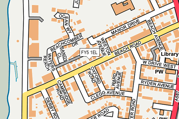 FY5 1EL map - OS OpenMap – Local (Ordnance Survey)