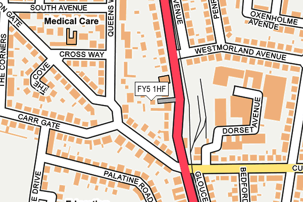 FY5 1HF map - OS OpenMap – Local (Ordnance Survey)