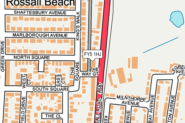 FY5 1HJ map - OS OpenMap – Local (Ordnance Survey)
