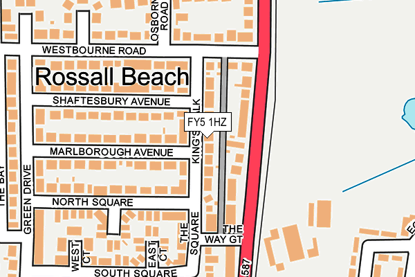 FY5 1HZ map - OS OpenMap – Local (Ordnance Survey)