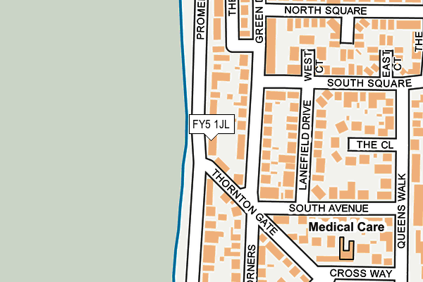 FY5 1JL map - OS OpenMap – Local (Ordnance Survey)