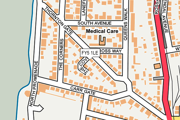 FY5 1LE map - OS OpenMap – Local (Ordnance Survey)