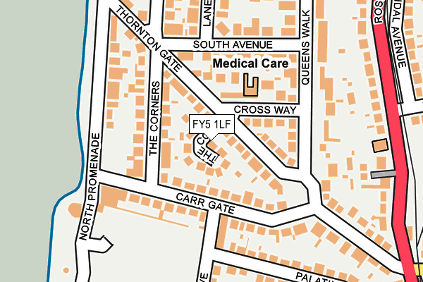 FY5 1LF map - OS OpenMap – Local (Ordnance Survey)