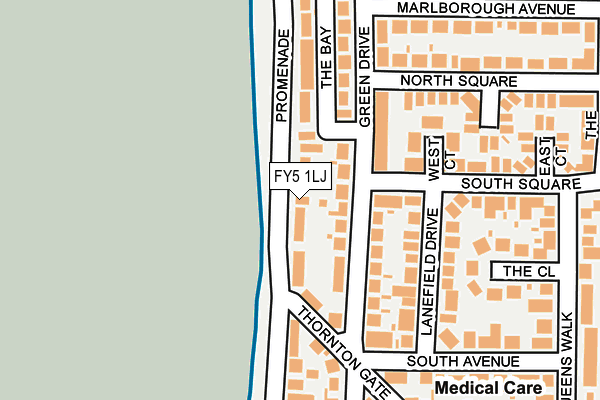 FY5 1LJ map - OS OpenMap – Local (Ordnance Survey)