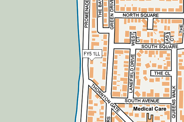 FY5 1LL map - OS OpenMap – Local (Ordnance Survey)