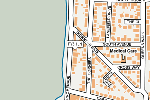 FY5 1LN map - OS OpenMap – Local (Ordnance Survey)