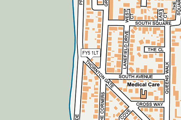 FY5 1LT map - OS OpenMap – Local (Ordnance Survey)