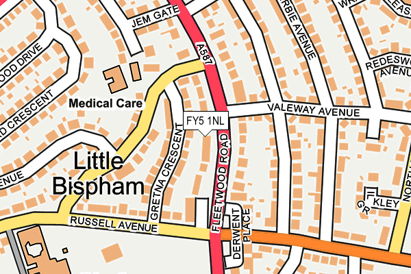 FY5 1NL map - OS OpenMap – Local (Ordnance Survey)