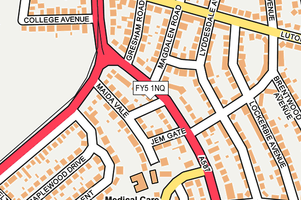 FY5 1NQ map - OS OpenMap – Local (Ordnance Survey)