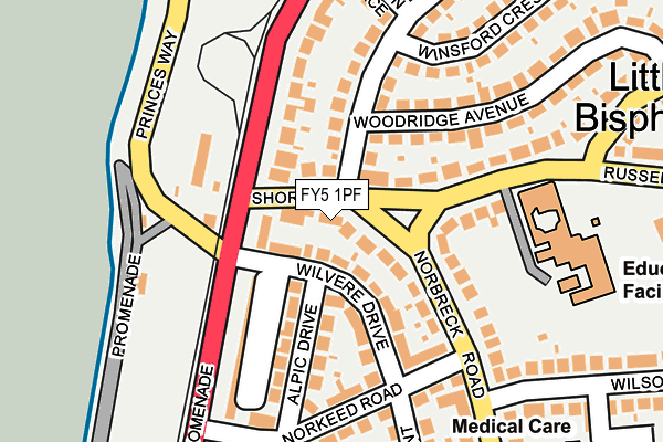 FY5 1PF map - OS OpenMap – Local (Ordnance Survey)