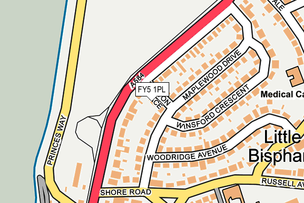 FY5 1PL map - OS OpenMap – Local (Ordnance Survey)