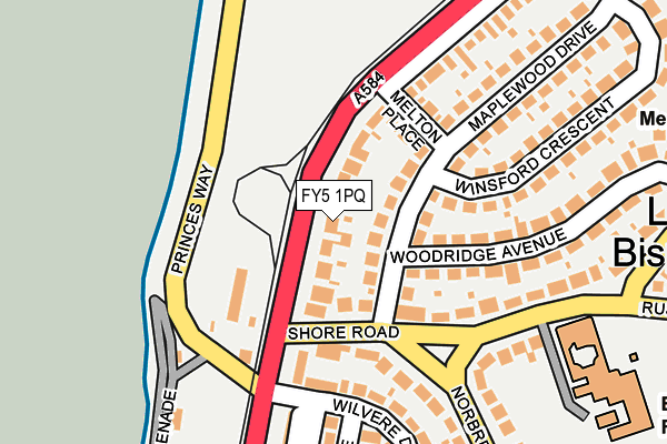 FY5 1PQ map - OS OpenMap – Local (Ordnance Survey)