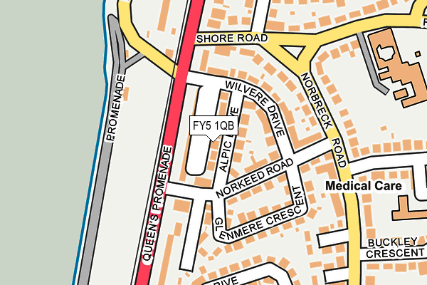 FY5 1QB map - OS OpenMap – Local (Ordnance Survey)