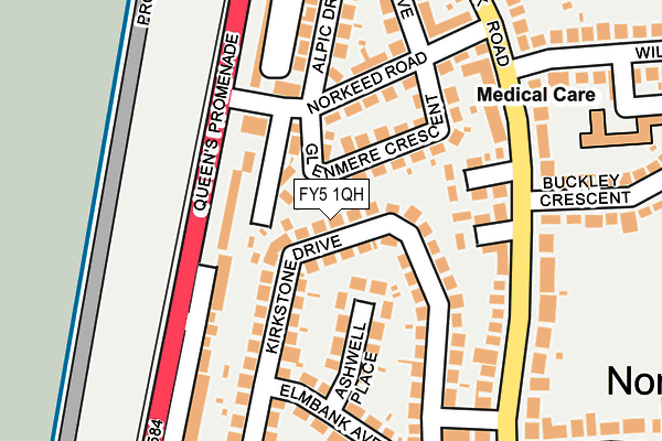 FY5 1QH map - OS OpenMap – Local (Ordnance Survey)