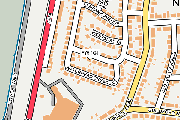 FY5 1QJ map - OS OpenMap – Local (Ordnance Survey)