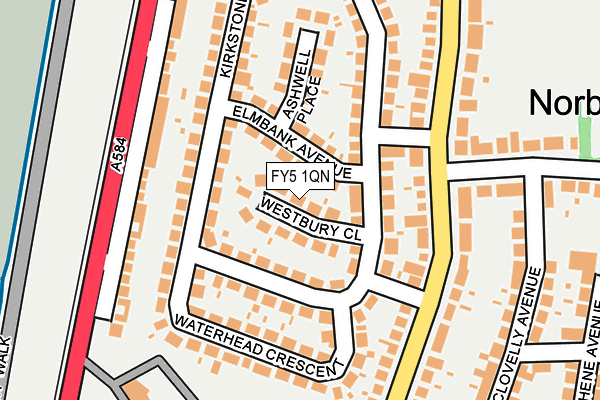 FY5 1QN map - OS OpenMap – Local (Ordnance Survey)