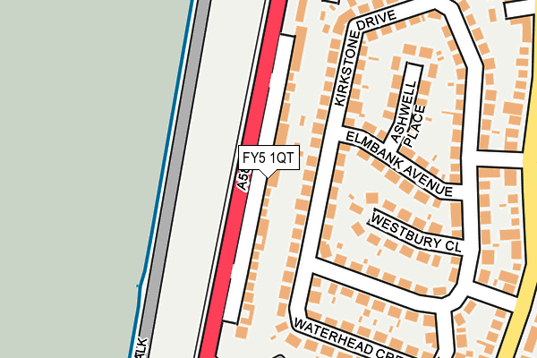 FY5 1QT map - OS OpenMap – Local (Ordnance Survey)