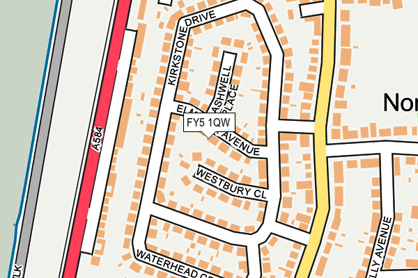 FY5 1QW map - OS OpenMap – Local (Ordnance Survey)