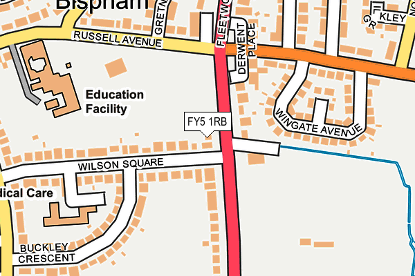 FY5 1RB map - OS OpenMap – Local (Ordnance Survey)