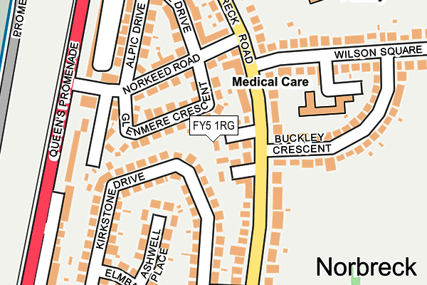 FY5 1RG map - OS OpenMap – Local (Ordnance Survey)