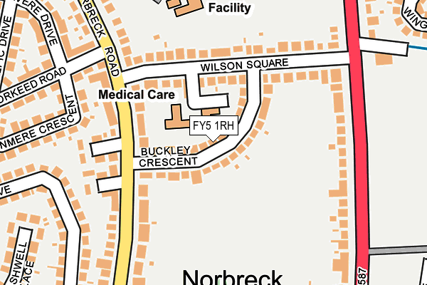 FY5 1RH map - OS OpenMap – Local (Ordnance Survey)