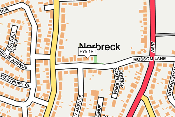 FY5 1RJ map - OS OpenMap – Local (Ordnance Survey)