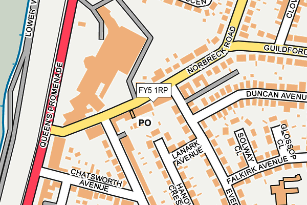 FY5 1RP map - OS OpenMap – Local (Ordnance Survey)