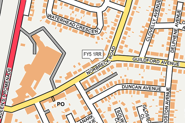 FY5 1RR map - OS OpenMap – Local (Ordnance Survey)