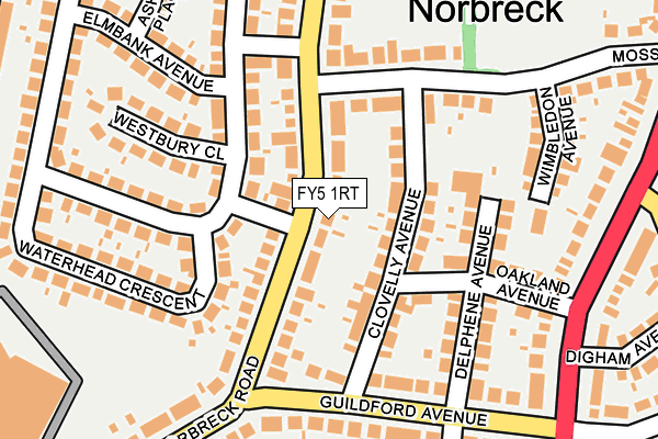 FY5 1RT map - OS OpenMap – Local (Ordnance Survey)