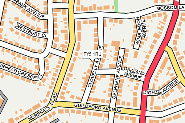 FY5 1RU map - OS OpenMap – Local (Ordnance Survey)
