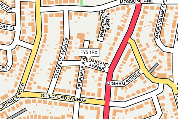 FY5 1RX map - OS OpenMap – Local (Ordnance Survey)