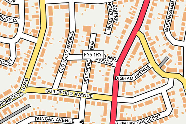 FY5 1RY map - OS OpenMap – Local (Ordnance Survey)